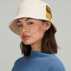 H&M Cream and Gold Bucket Hat